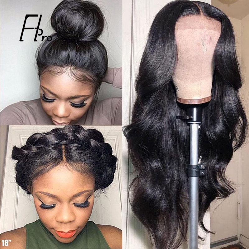 5×5 Lace Closure Wig Body Wave Pre Plucked With Baby Hair